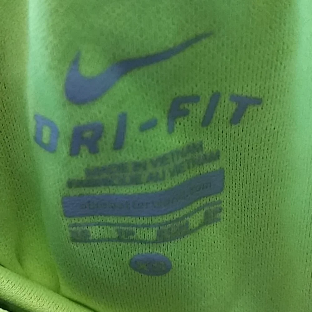 Nike Dri Fit Black & Green Shorts Size XS
